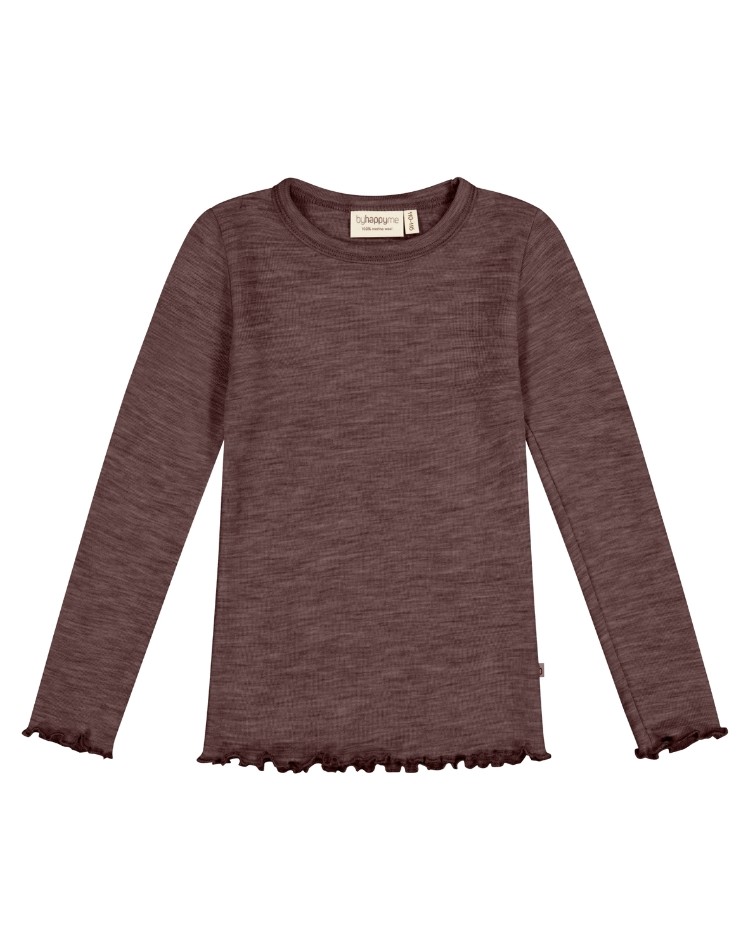 Lange mouw T-shirt van 100% merinowol, OEKO-TEX®
