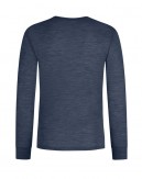 T-shirt homme manches longues en laine mérinos 100%, 1x1 côte, Pack 2