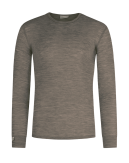 T-shirt homme manches longues en laine mérinos 100%, 1x1 côte, Pack 2