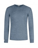 Heren merinowol set – longsleeve t-shirt & longjohns, 1x1 rib