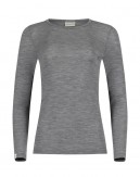 Dames merinowol set, Longsleeve t-shirt & leggings, 1x1 rib