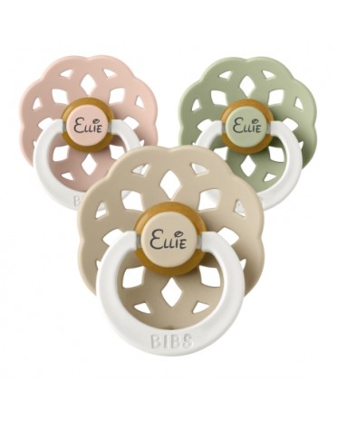 BIBS Boheme Night, Taille 1 (0-6 mois), Ronde - Latex, Tetine personnalisée , Pack 5