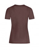 S/S T-Shirt Damen aus 100% Merinowolle, 1x1-Ripp