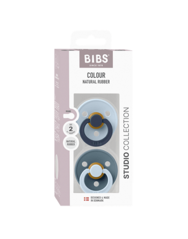 BIBS Studio Line - 2er Pack,  Gr. 2 (6+ Min.), Rund - Latex