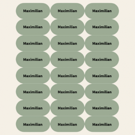 120 Namensaufkleber, Basis Set