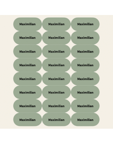 120 Namensaufkleber, Basis Set