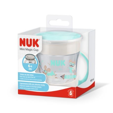 NUK  Mini Magic Cup, Trinkbecher, Weiß,  Ab 6 Mon.