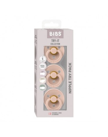 BIBS Try-It Colour - 3er-Pack, Gr. 1 (0-6 Mon)