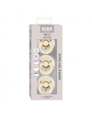 BIBS Try-It Colour - 3er-Pack, Gr. 1 (0-6 Mon)