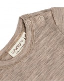 2-pak uldpakke til baby, Leggins med fod & Body med knap i 100% merinould