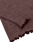 T-shirt i 1x1 rib med lange ærmer i 100% merino uld, OEKO-TEX®