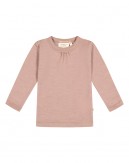 Trøje i 1x1 rib med rynker ved halsen i 100% merino uld, OEKO-TEX®