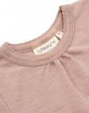 Trøje i 1x1 rib med rynker ved halsen i 100% merino uld, OEKO-TEX®
