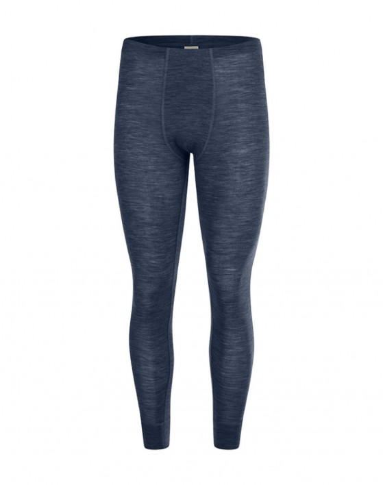 Longjohns til herre i 100% merino uld, 1x1 rib