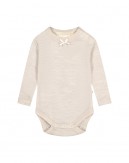 Body i 1x1 rib med knapper i 100% merino uld, OEKO-TEX®