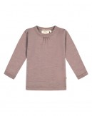 Trøje i 1x1 rib med rynker ved halsen i 100% merino uld, OEKO-TEX®
