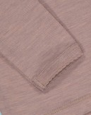 Trøje i 1x1 rib med rynker ved halsen i 100% merino uld, OEKO-TEX®