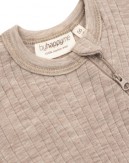 Heldragt i 100% merino uld med lynlås og dropneedle-struktur, OEKO-TEX®