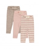Leggins i 100% merino uld til baby og børn, 3-pak