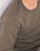 Langærmet t-shirt til herre i 100% merino uld, 1x1 rib, 2-pak