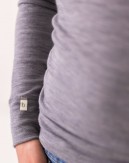 Langærmet t-shirt til herre i 100% merino uld, 1x1 rib, 2-pak