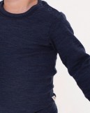 Body med lang ærme og rund hals i 100% økologisk merino uld til baby, 3-pak