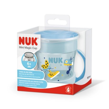 NUK  Mini Magic Cup, Drikkekop, Lyseblå,  6+m