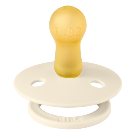 BIBS Colour, Str. 2 (6+ mdr.), Rund - Latex, Sutter med navn , 5-pak