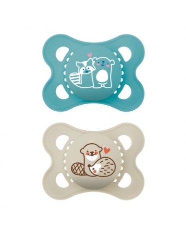 MAM Original 2-pack, Str. 1 (0-6 mdr.), Symmetrisk - Latex