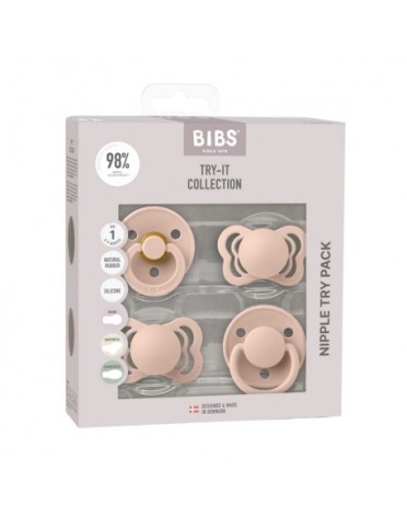 Bibs Try-it-collection, Str. 1 (0+ mdr.), Blush