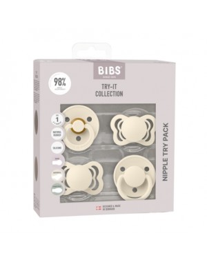 Bibs Try-it-collection, Str. 1 (0+ mdr.), Ivory