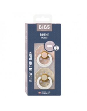 BIBS Boheme Night - 2-pak,  Str. 2 (6+ mdr.), Rund - Latex
