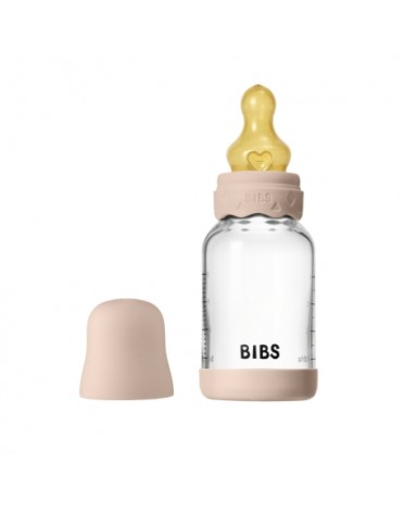 BIBS Boheme Glas Babyflaske, 120 ml, Latex