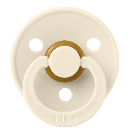 BIBS Colour, Str. 2 (6+ mdr.), Rund - Latex, Sutter med navn, 8-pak