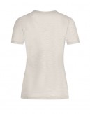 S/S t-paita naisille, 100% merinovillaa, 1x1 ribbi