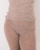 Naisten merinovillasetti, Pitkähihainen t-paita & leggingsit, 1x1 ribbi