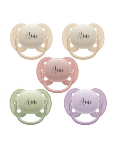 Philips AVENT Ultra Soft, Koko 1 (0–6 kk), Symmetrinen – Silikoni, Nimitutit , 5-pakka