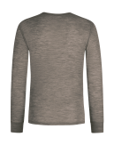 T-shirt homme manches longues en laine mérinos 100%, 1x1 côte, Pack 2