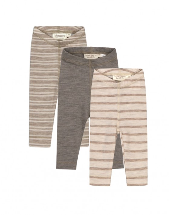 Leggins en 100% laine mérinos pour bébés et enfants, Pack 3
