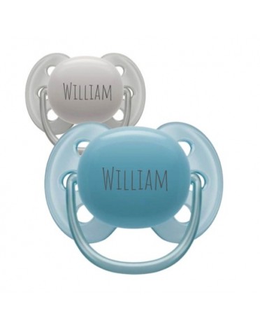 PHILIPS AVENT Ultra Soft, Taille 2 (6-18 mois), Anatomique - Silicone, Tetine personnalisée