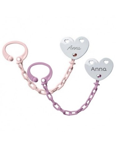 Attache-tétine personnalisée, 2-pack, Plusieurs couleurs disponibles