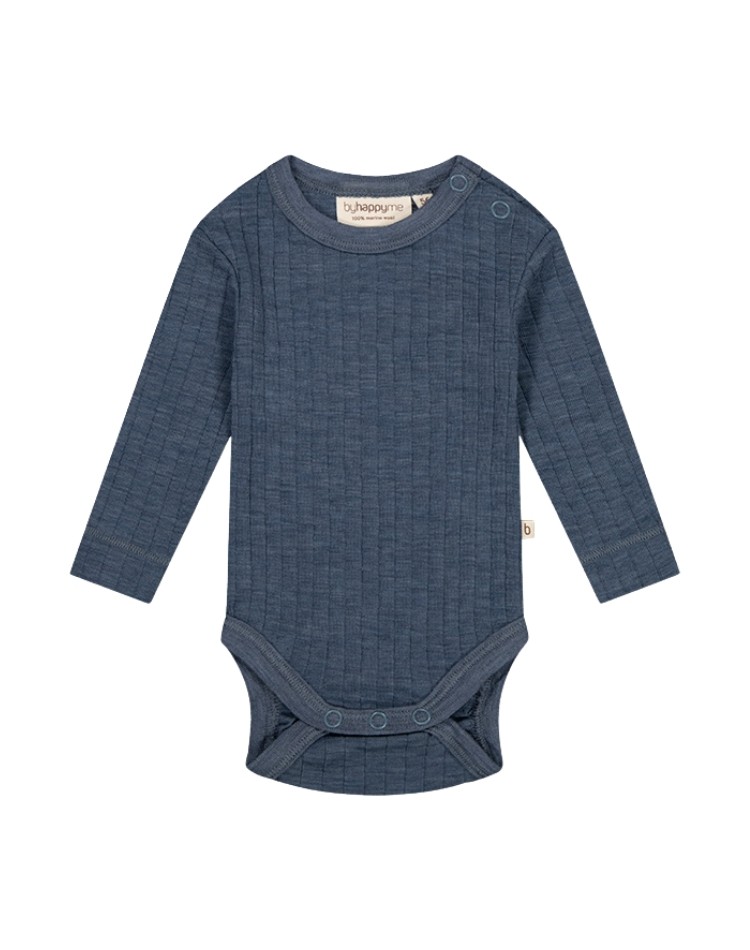Longsleeve romper met knopen van 100% merinowol, OEKO-TEX®
