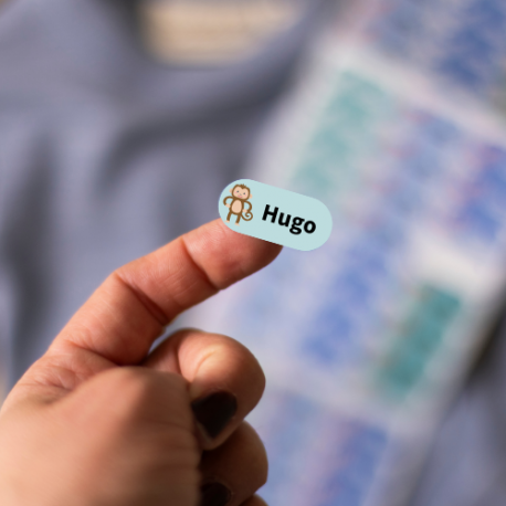Naamstickers voor kleding, mini