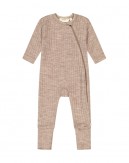 Heldress med glidelås i 100% merinoull med dropneedle-struktur, OEKO-TEX®