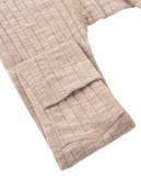 Heldress med glidelås i 100% merinoull med dropneedle-struktur, OEKO-TEX®