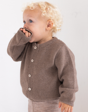 Strikket cardigan i 100%...