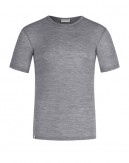 Kortärmad t-shirt herr i 100% merinoull, 1x1 ribb, 2-pack