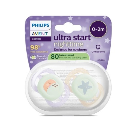 Philips Avent, 80% Växtbaserad, Ultra Start Nighttime, Strl. 0 (0–2 mån)