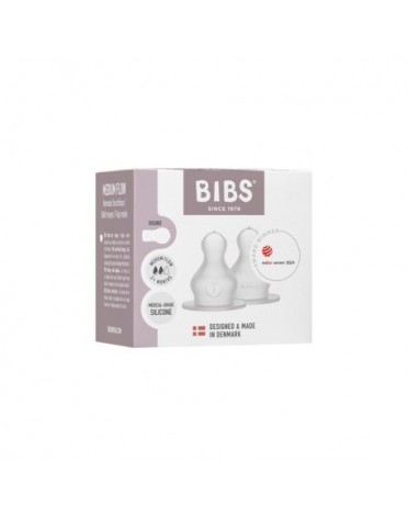 BIBS,  Flasknapp, 2-pack, Silicone, Medium flöde