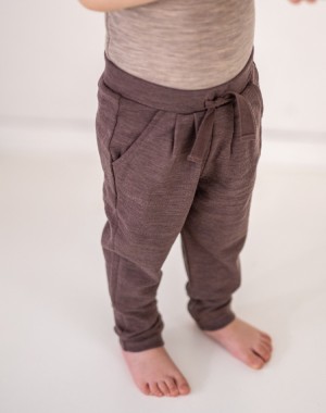 Drawstring baby pants in...